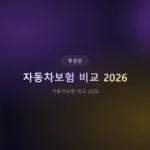 자동차보험 비교 2026: 5분 만에 다이렉트 최저가 & 숨은 혜택 찾는 비법